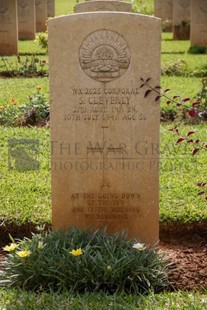 BEIRUT WAR CEMETERY - CLEVERLY, STEPHEN